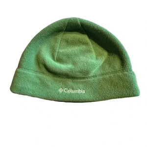 Columbia fleece beanie hat green size S/M unisex